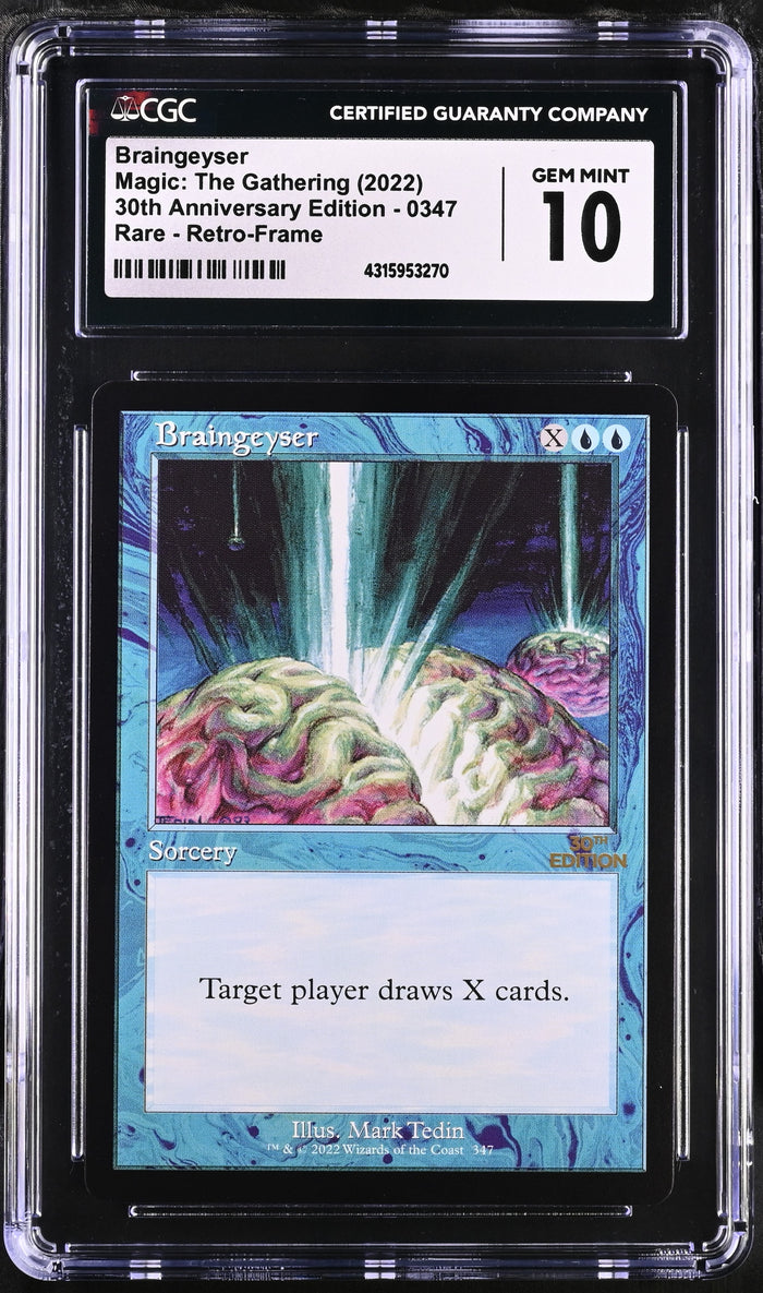 Braingeyser | 30th Anniversary Edition | Rare | CGC | Gem Mint 10 — front