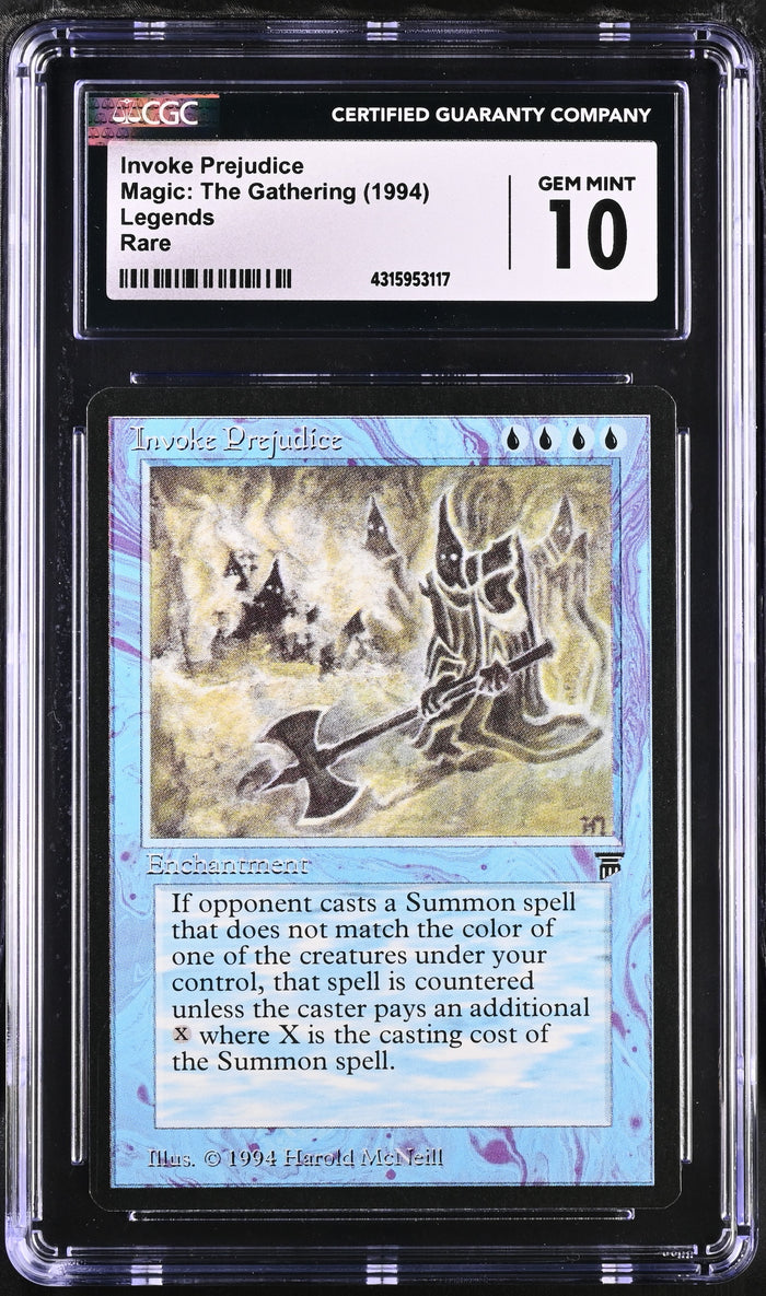 Invoke Prejudice | Legends | Rare | CGC | Gem Mint 10 — front