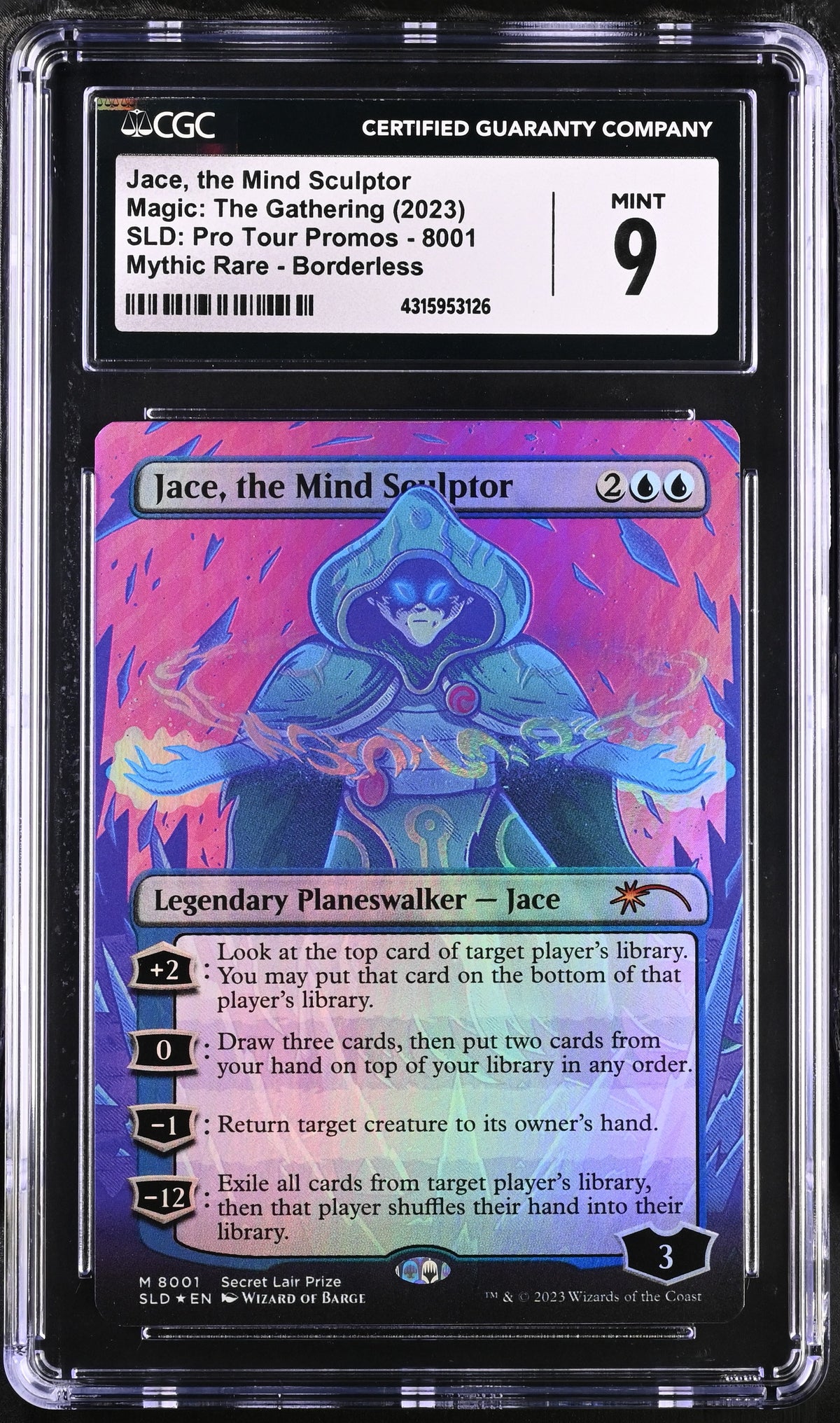 Jace, the Mind Sculptor | Secret Lair Drop Series | Mythic Rare | Foil | CGC | Mint 9 — front