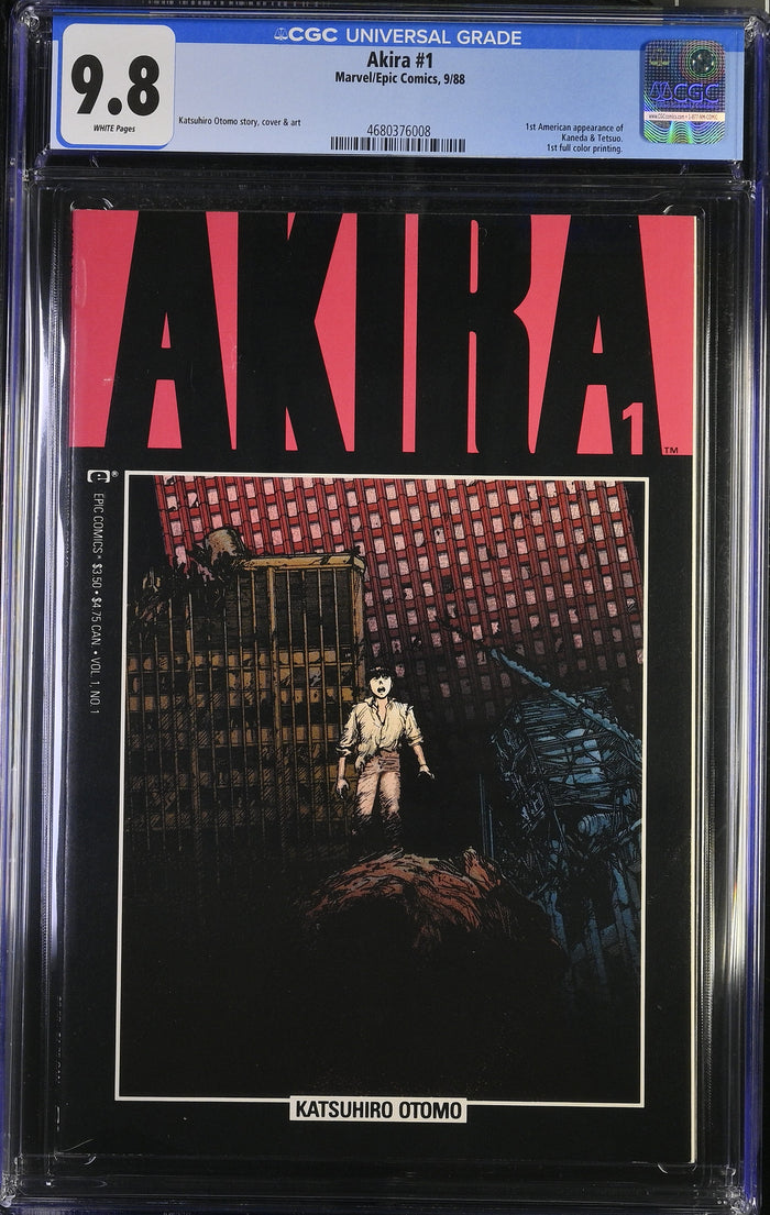 Akira #1 | 1988 | First American Appearance of Kaneda & Tetsuo | CGC 9.8 | White Pages — front
