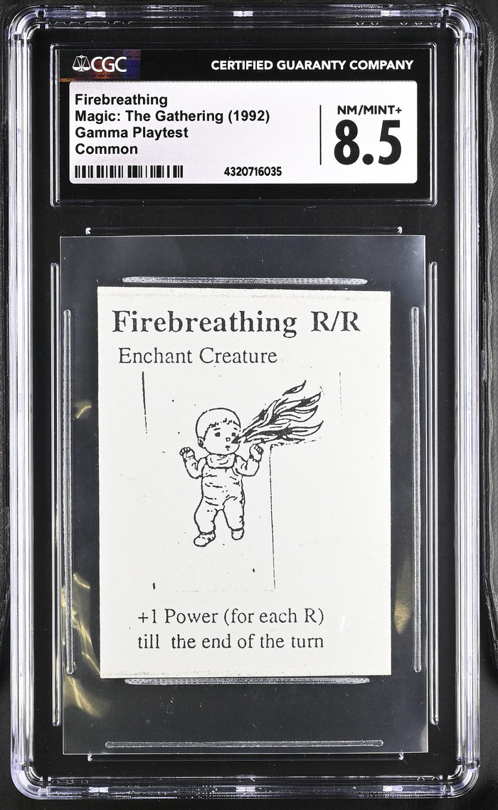Firebreathing | Gamma Playtest | CGC | NM/Mint+ 8.5 — front