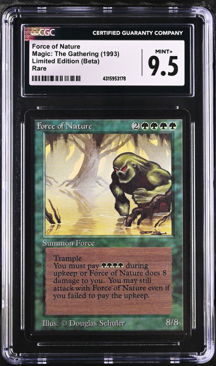Force of Nature | Limited Edition (Beta) | Rare | Non-Foil | CGC | Mint+ 9.5 — front