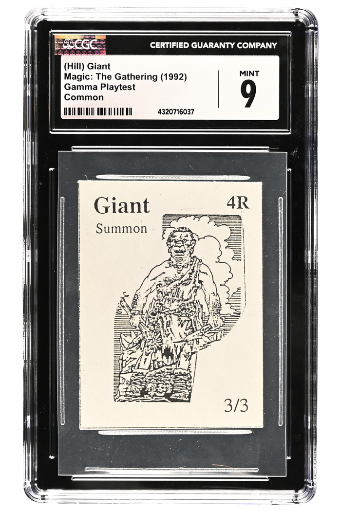(Hill) Giant | Gamma Playtest | CGC | Mint 9 — front