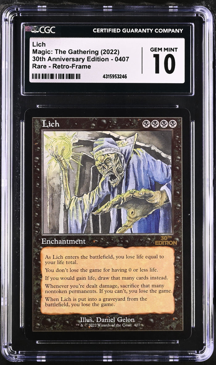Lich | 30th Anniversary Edition | Rare | CGC | Gem Mint 10 — front