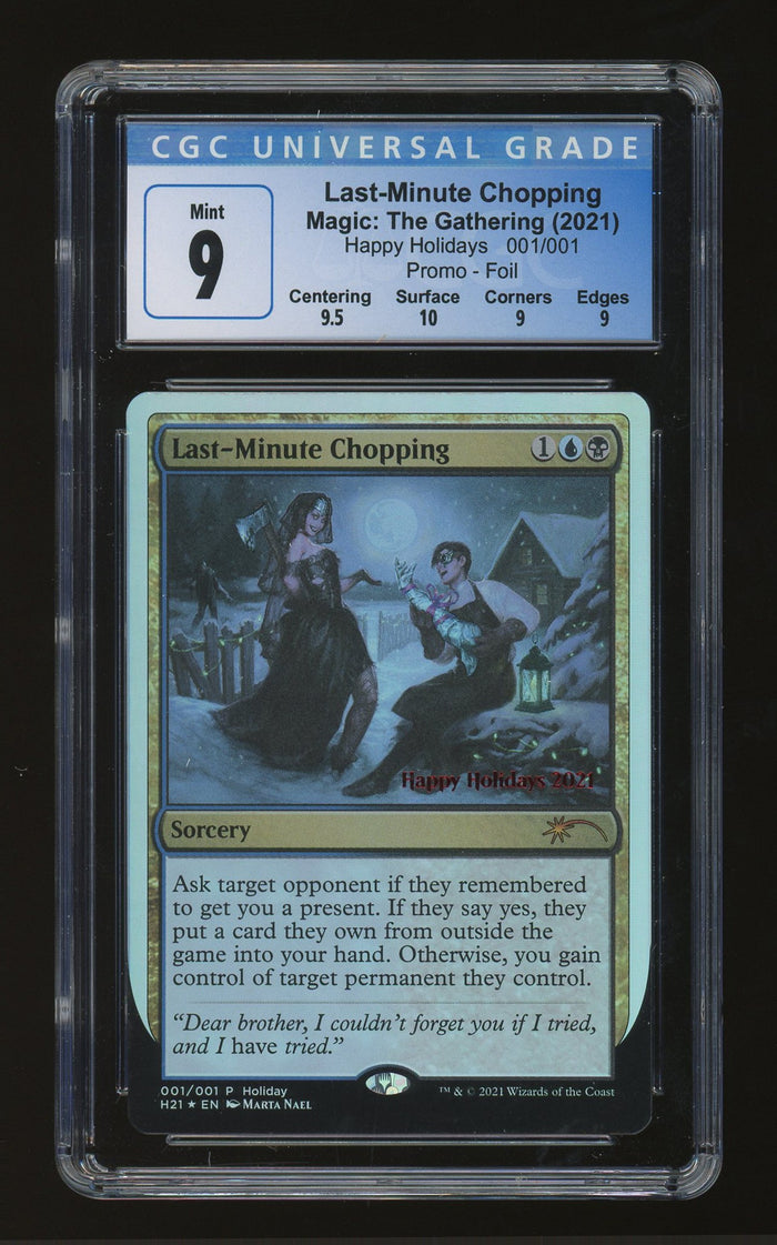Last-Minute Chopping | Happy Holidays (2021) | Foil | CGC 9 — front