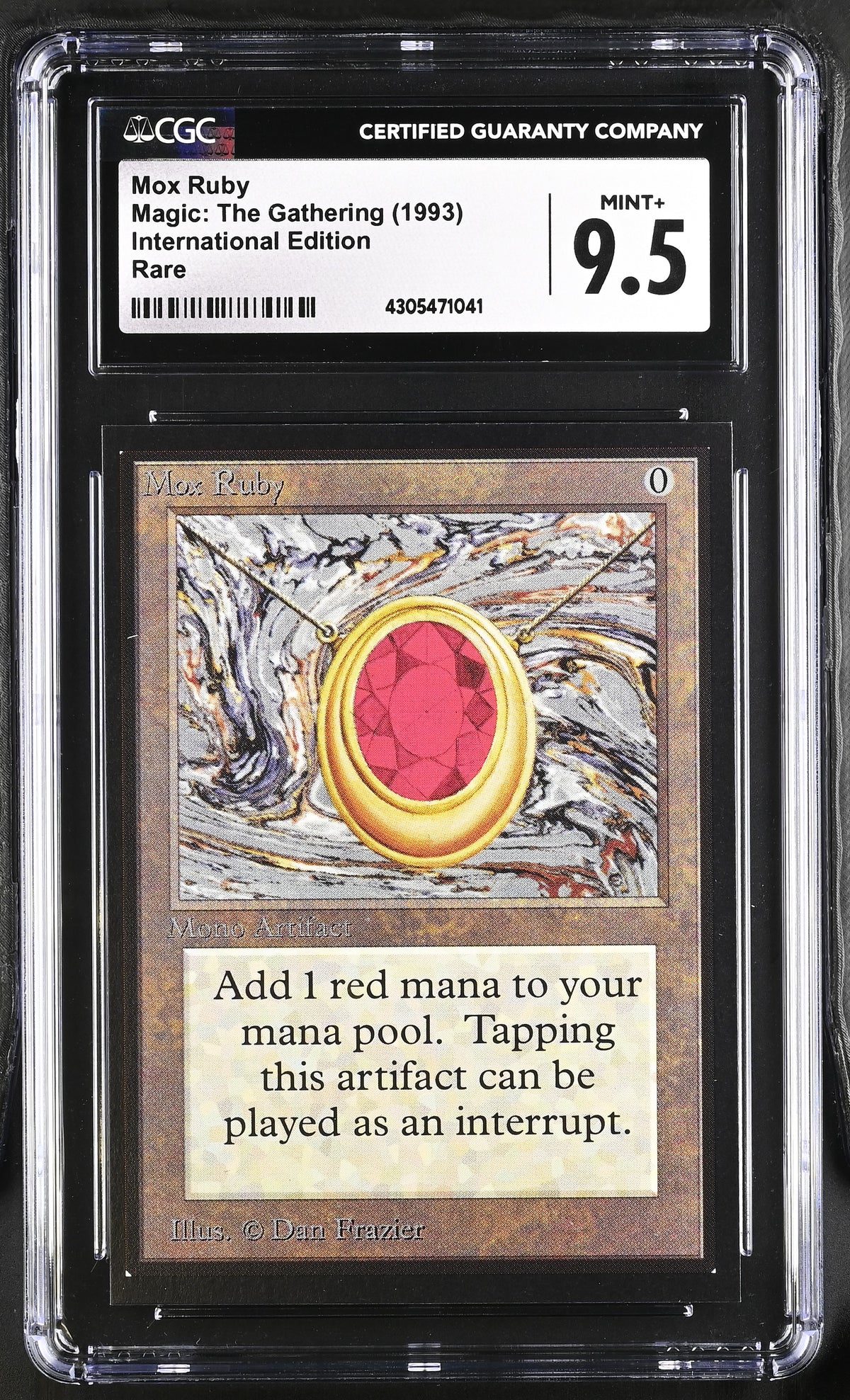 Mox Ruby | International Edition | Rare | CGC | Mint+ 9.5 — front