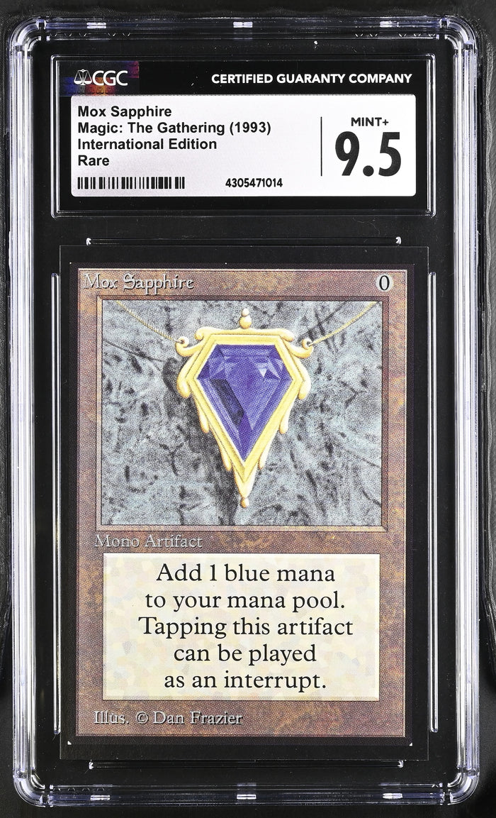 Mox Sapphire | International Edition | Rare | CGC | Mint+ 9.5 — front