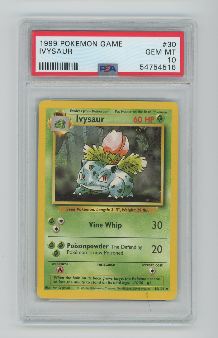 Ivysaur | 1999 Pokemon Game Set | PSA 10 — front