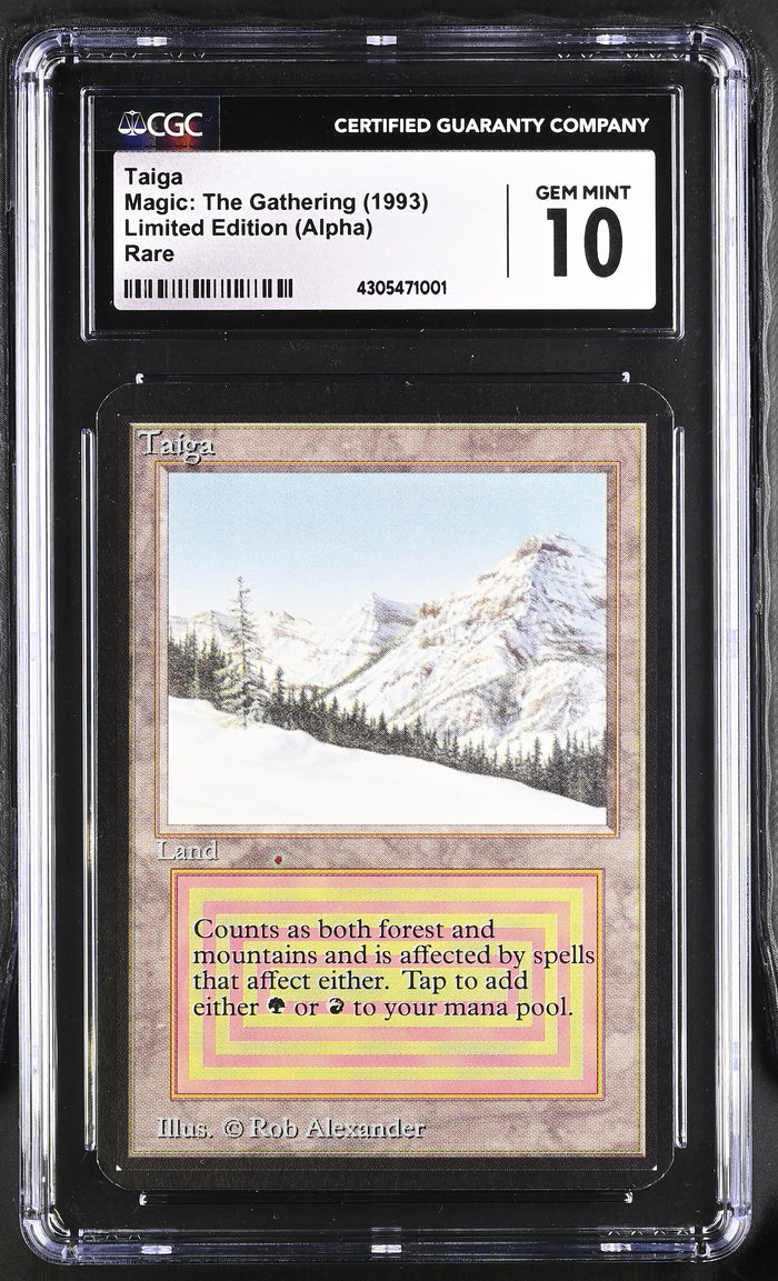 Taiga | Limited Edition (Alpha) | Rare | Non-Foil | CGC | Gem Mint 10 — front
