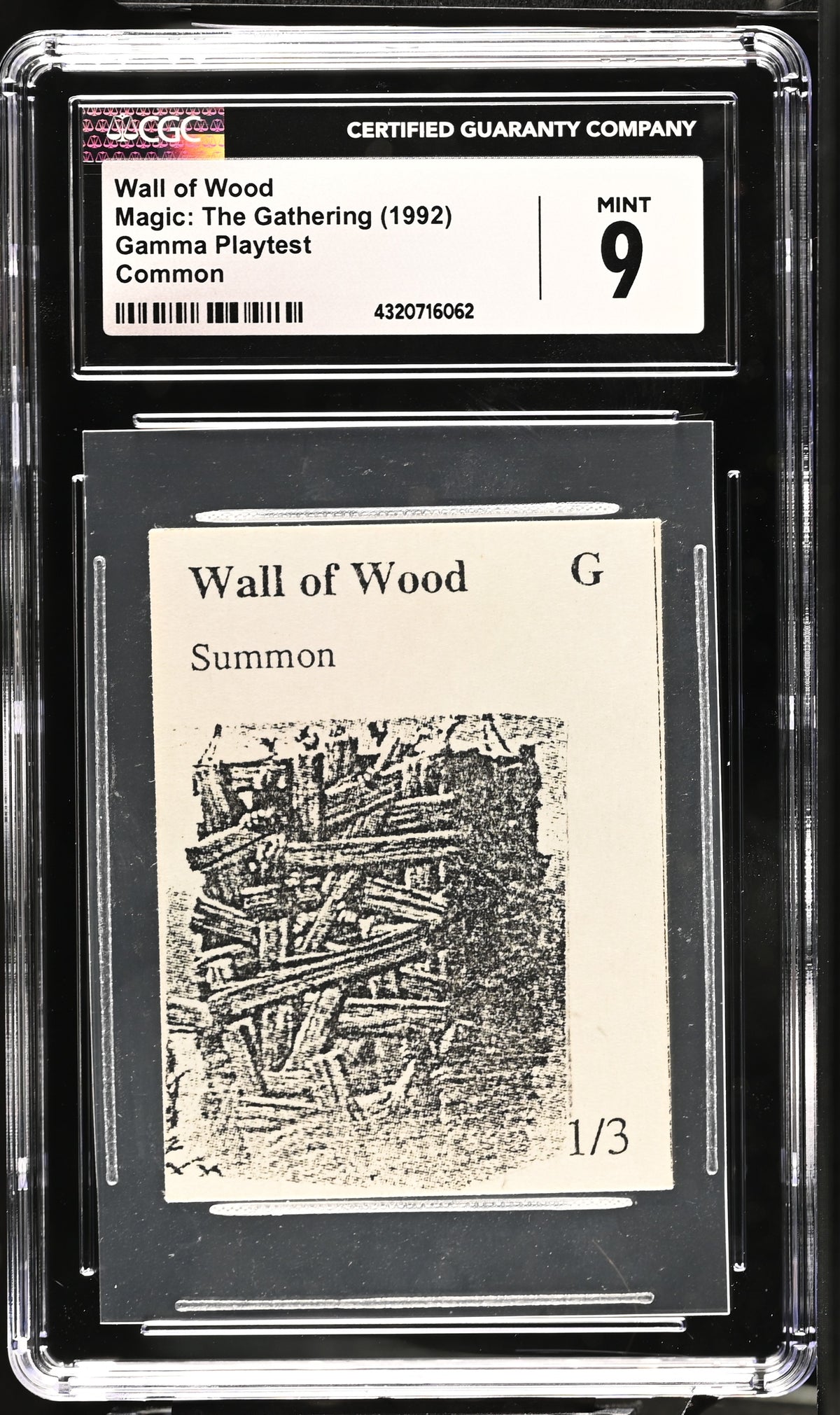 Wall of Wood | Gamma Playtest | CGC | Mint 9 — front