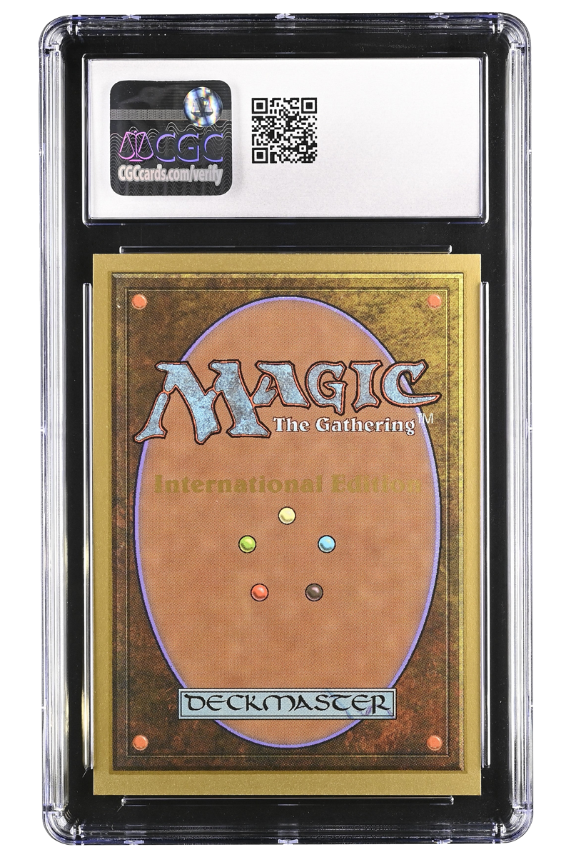 Ancestral Recall | International Edition | Rare | CGC | Gem Mint 10 — reverse