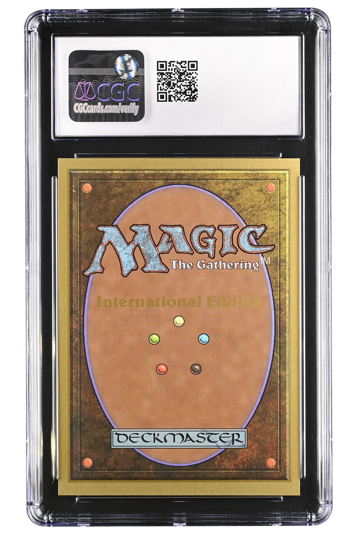 Ancestral Recall | International Edition | Rare | CGC | Gem Mint 10 — reverse