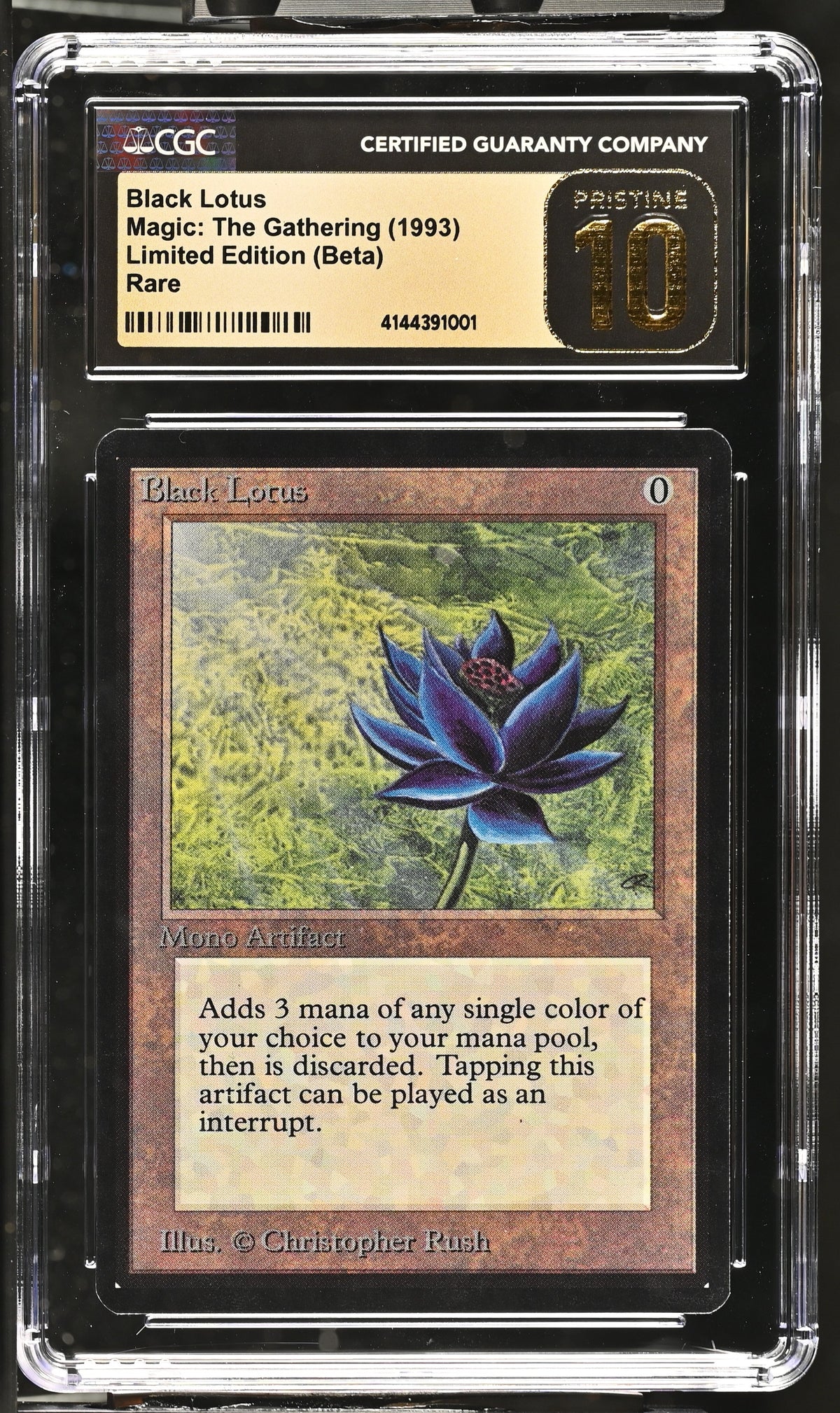 Black Lotus1993 | MTG | Limited Edition (Beta) | CGC | Pristine 10 — front