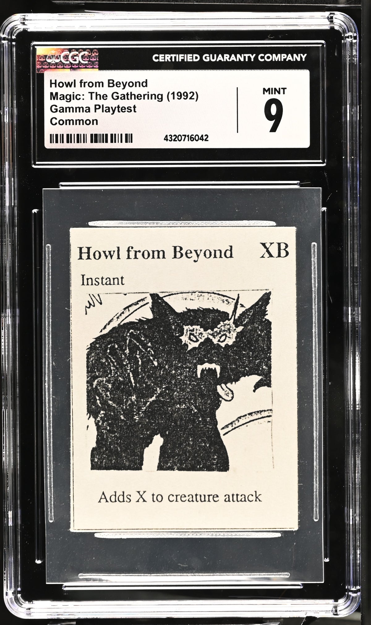 Howl from Beyond | Gamma Playtest | CGC | Mint 9 — front