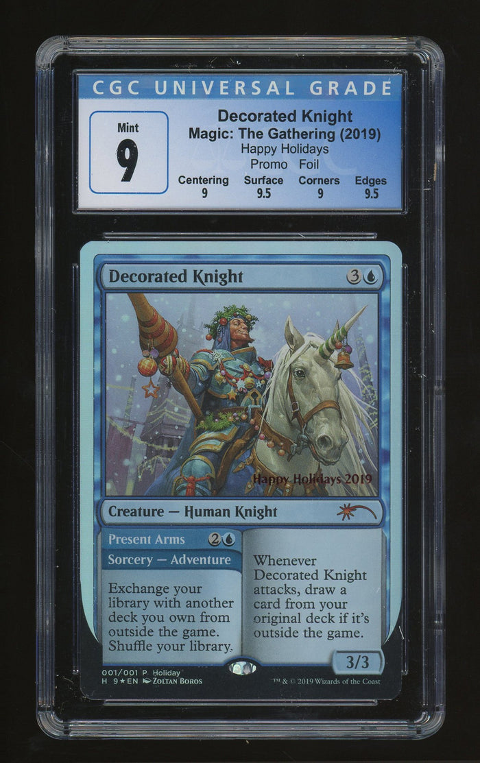 Decorated Knight | Happy Holidays (2019) | Foil | CGC 9 — front