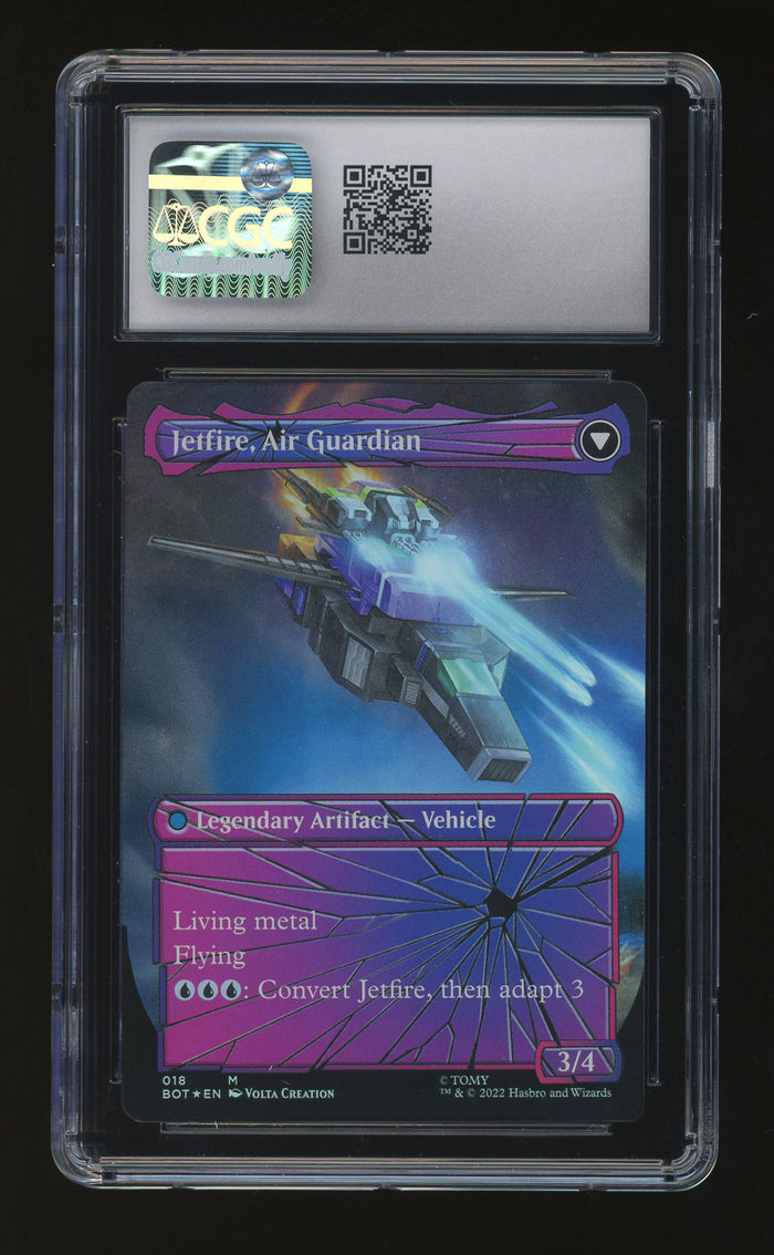 Jetfire, Ingenious Scientist | Transformers (2022) | Foil | Shattered Glass | CGC 10 — reverse