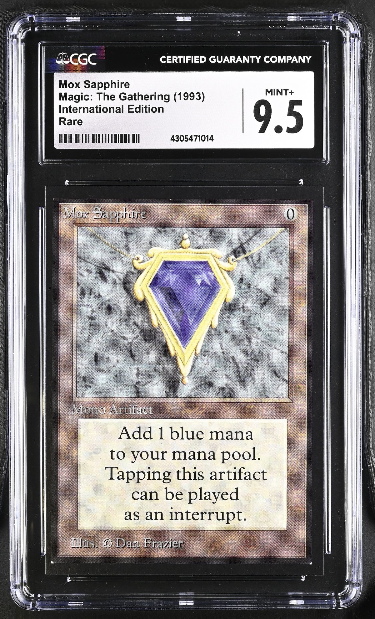 Mox Sapphire | International Edition | Rare | CGC | Mint+ 9.5 — front