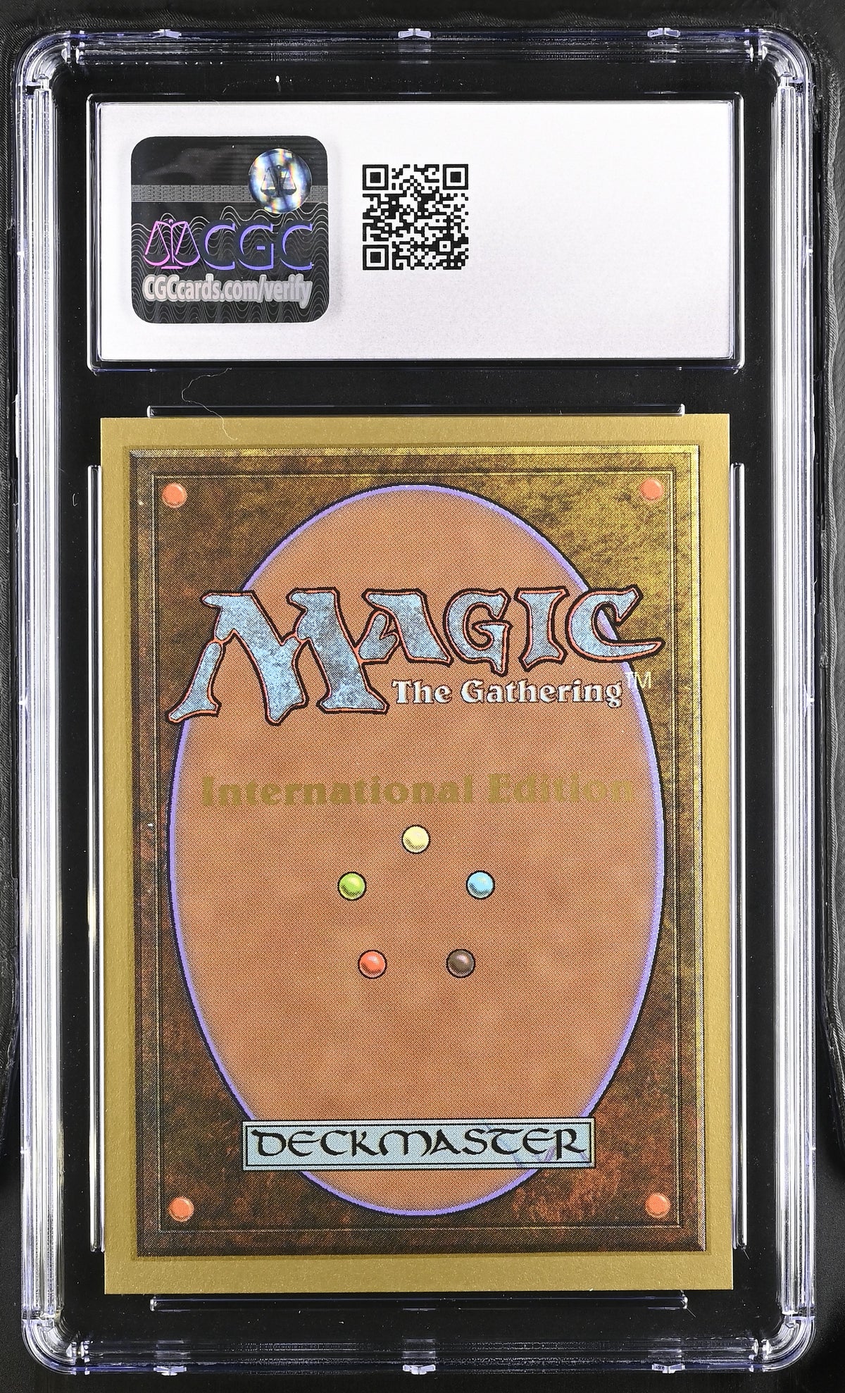 Mox Sapphire | International Edition | Rare | CGC | Mint+ 9.5 — reverse