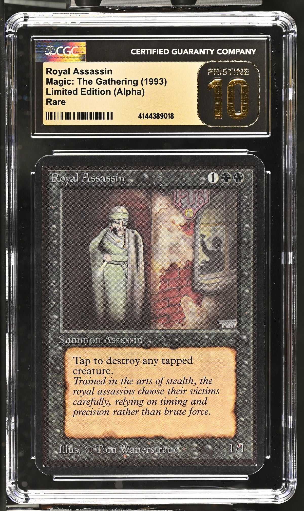 Royal Assassin | Limited Edition (Alpha) | Rare | Non-Foil | CGC | Pristine 10 — front