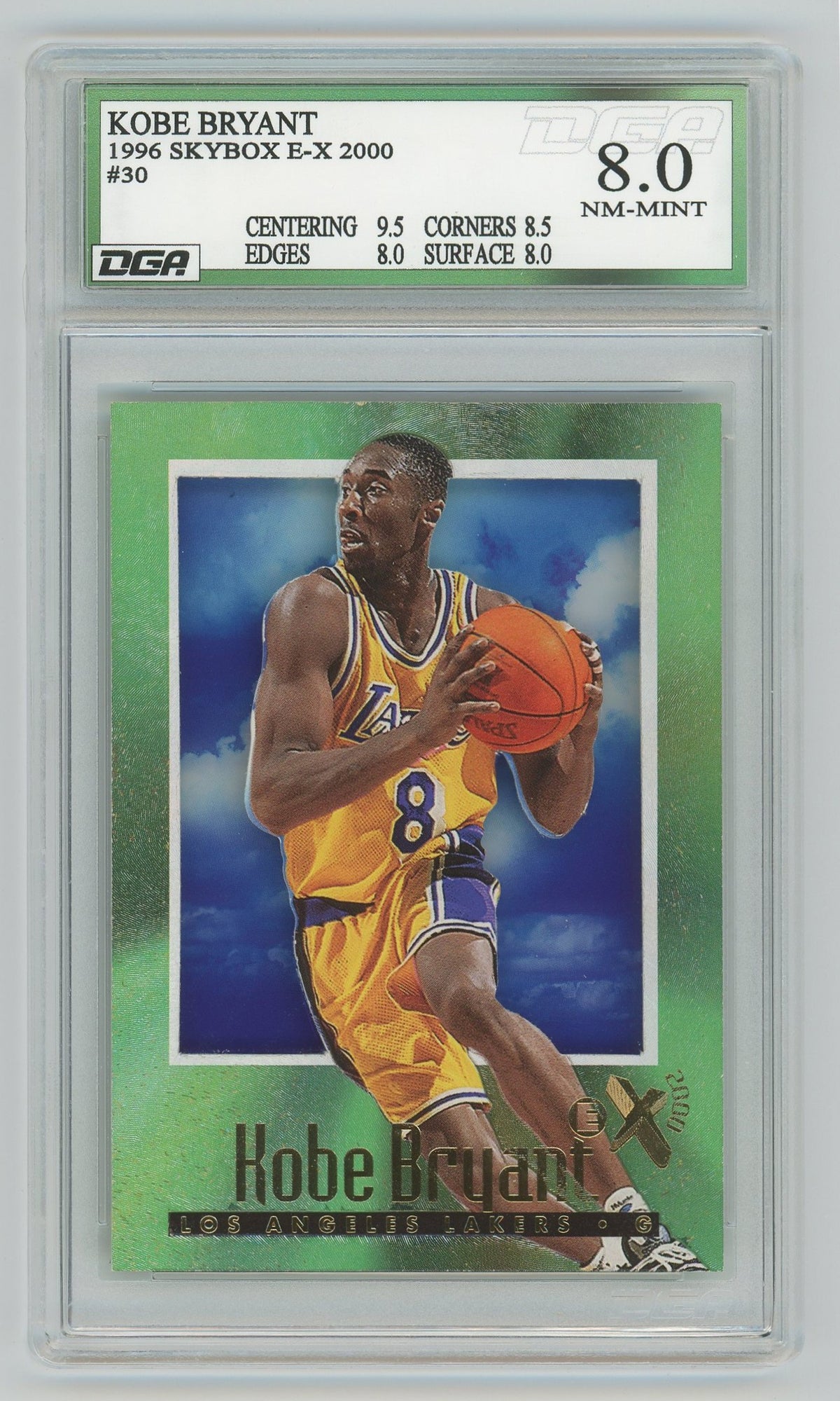 Kobe Bryant | 1996 SkyBox | E-X2000 | DGA 8 — front