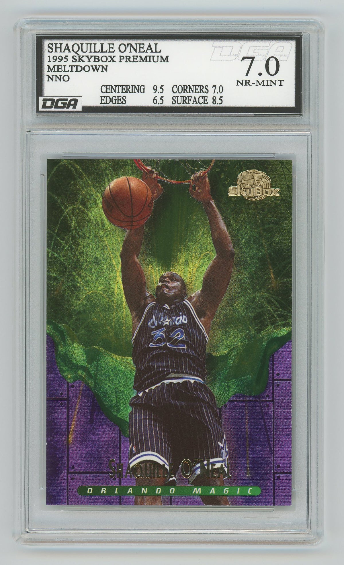 Shaquille O'Neal | 1995 SkyBox | Premium Meltdown | DGA 7 — front
