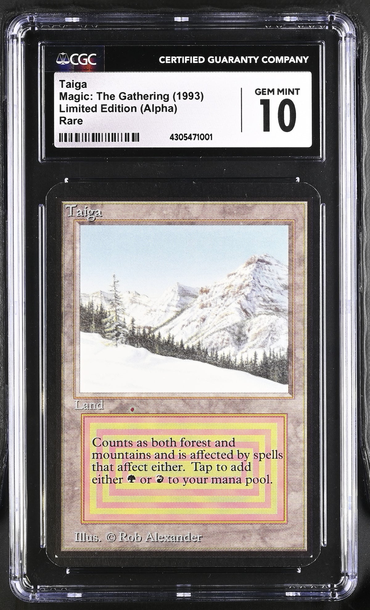 Taiga | Limited Edition (Alpha) | Rare | Non-Foil | CGC | Gem Mint 10 — front
