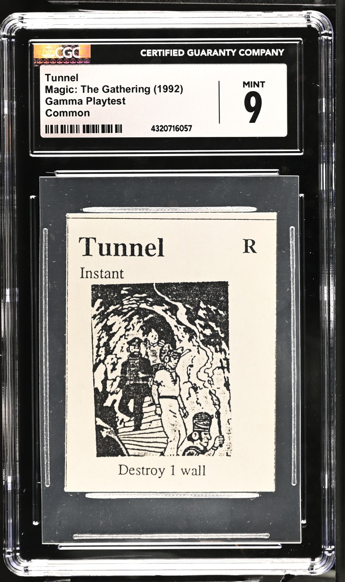 Tunnel | Gamma Playtest | CGC | Mint 9 — front